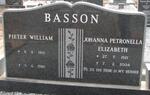 BASSON Pieter William 1910-1980 & Johanna Petronella Elizabeth 1921-2004