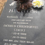 HECHTER Jacobus Christoffel 1989-1992