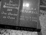 PLESSIS Susara Hendrina, du 1908-1986