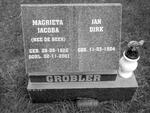 GROBLER Jan Dirk 1924- & Magrieta Jacoba DE BEER 1926-2001