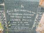 HIGGS James 1889-1962