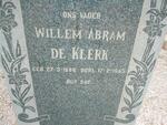 KLERK Willem Abram, de 1886-1965