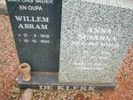 KLERK Willem Abram, de 1910-1990 & Anna Susanna BRUMMER 1913-1994