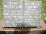 HOLTZHAUSEN Gerard 1919-1997 & Catharina Conradie VLOK 1918-1984