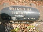 STOPFORTH Anna Christina Elizabeth nee NAUDE 1916-1971