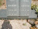 PLESSIS Barry, du 1912-1992 & Lettie 1910-1998