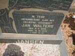 JANSEN Jan Walters 1938-1978