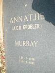 MURRAY A.C.D. geb. GROBLER 1956-1985