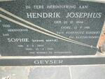 GEYSER Hendrik Josephus 1904-1981 & Sophie NORTJE 1907-1985
