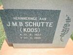 SCHUTTE J.M.B. 1922-1985