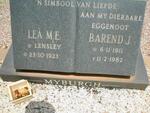 MYBURGH Barend J. 1911-1982 & Lea M.E. LENSLEY 1923-