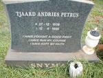 SNYMAN Tjaard Andries Petrus 1938-1998