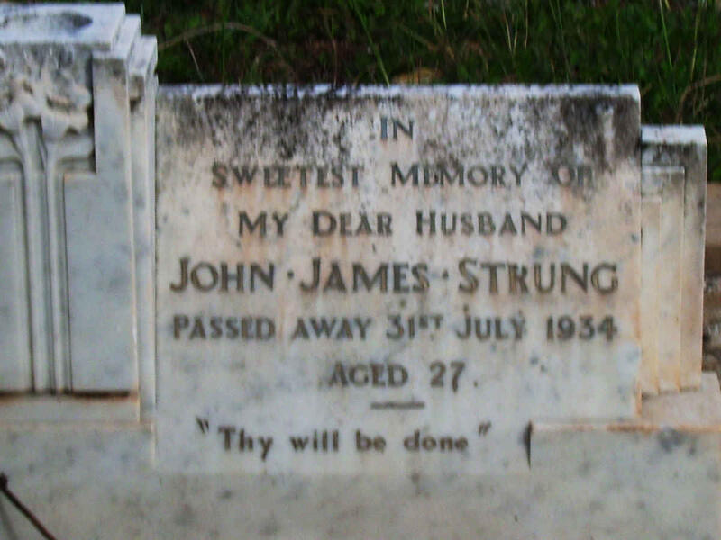 STRUNG John James -1934