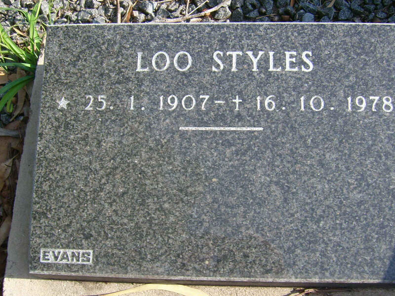 STYLES Loo 1907-1978