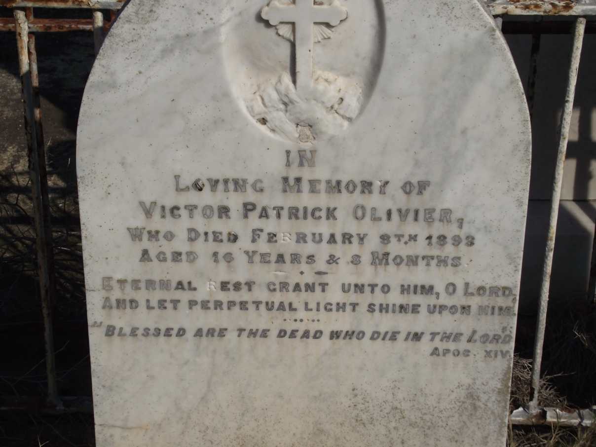 OLIVIER Victor Patrick -189?