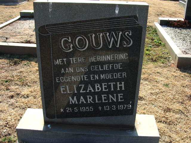 GOUWS Elizabeth Marlene 1955-1979