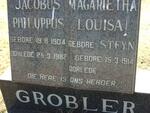 GROBLER Jacobus Philuppus 1904-1982 & Magarietha Louisa STEYN 1914-