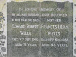 WELLS Edward Robert -1961 & Frances Lilian -1988