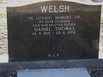 WELSH Daniel Thomas 1915-1974