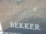 BEKKER Emma Sophy 1883-1969