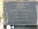 ROOS Johanna Maria 1907-1965