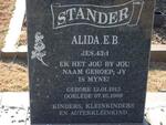 STANDER Alida E.B. 1913-1999
