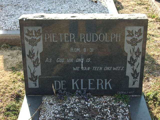 KLERK Pieter Rudolph, de