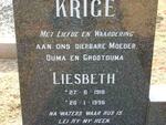 KRIGE Liesbeth 1918-1996