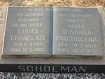 SCHOEMAN Lucas Cornelius 1905-1969 & Anna Susanna Magdalena 1909-1977
