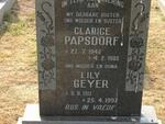 PAPSDORF Clarice 1942-1988 :: GEYER Lily 1911-1997