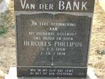 BANK Hercules Phillipus, van der 1908-1974