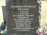 PIENAAR Johannes Francois 1933-2003