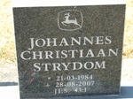 STRYDOM Johannes Christiaan 1984-2007