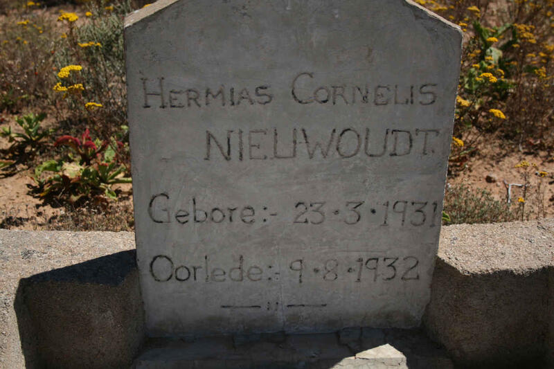 NIEUWOUDT Hermias Cornelis 1931-1932