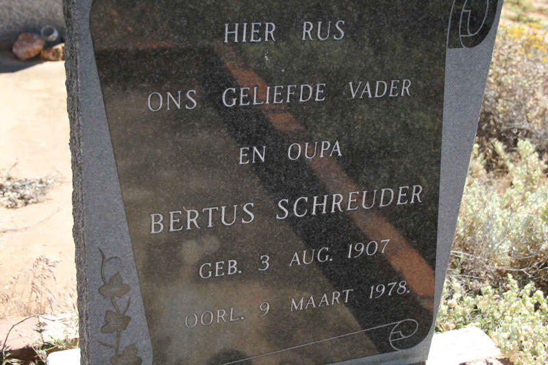 SCHREUDER Bertus 1907-1978