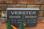 VERSTER Frikkie 1938-2006 & Miempie 1951-2006