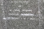 SUMMER Thomas 1897-1963