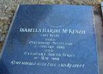 McKENZIE Isabelle Hardy nee REID  1895-1988