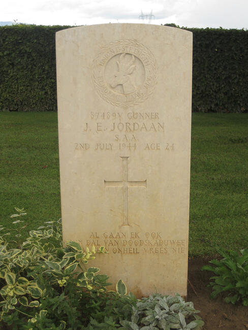 JORDAAN J.E. -1944