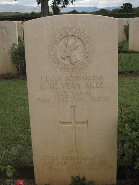 MC VEAN NICOL R. -1944
