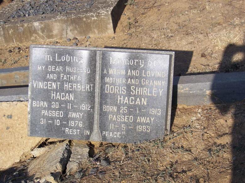 HAGAN Vincent Herbert 1912-1976 & Doris Shirley 1913-1983