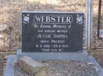 WEBSTER Jessie Sophia nee WALKER 1882-1976