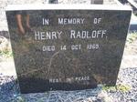 RADLOFF Henry -1969