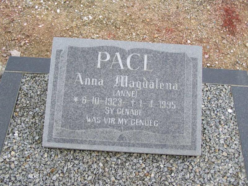 PACE Anna Magdalena 1923-1995