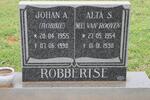ROBBERTSE Johan A. 1955-1998 & Alta S. VAN ROOYEN 1954-1998