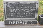 REPSOLD Frans 1919-2000 & Martie 1923-1997