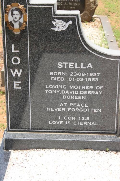 LOWE Stella 1927-1963