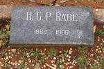 RABE H.G.P. 1869-1966