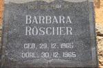 RÖSCHER Barbara 1965-1965