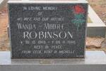 ROBINSON Wanda nee MOORE 1948-1986